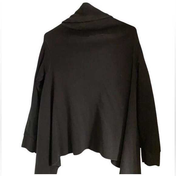 All Saints drape cowl neck cotton sweater, size large - Picture 3 of 4